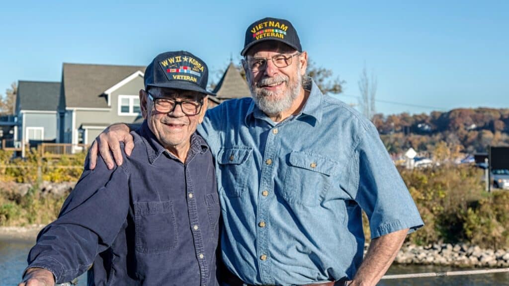 Senior Veterans who served on Vietnam war and WW II.