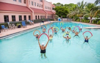 Bay Village of Sarasota Pool water aerobic.