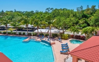 Bay Village of Sarasota swimming pool area.