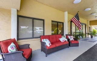 Brookdale Bradenton Gardens porch.