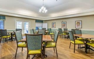 Brookdale Pointe West dining room.