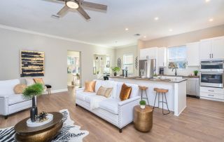 Convivial Jacaranda Trace villa homes living room.