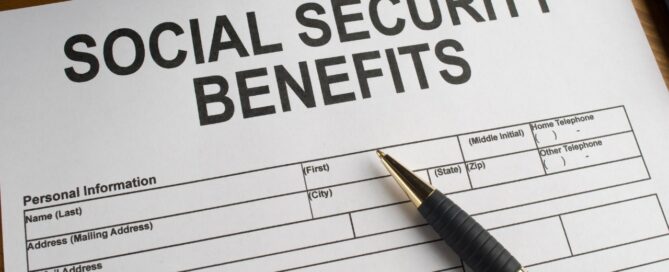 Social security benefits form.