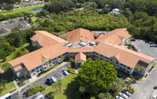 Brookdale Phillippi Creek aerial view.