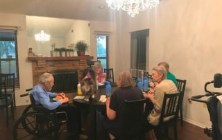 The Ranch Assisted Living Dining area with Residents.