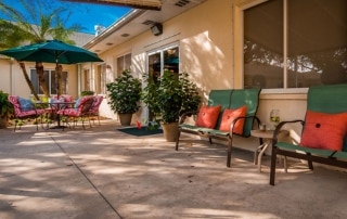 The Windsor of Bradenton Outdoor Patio.