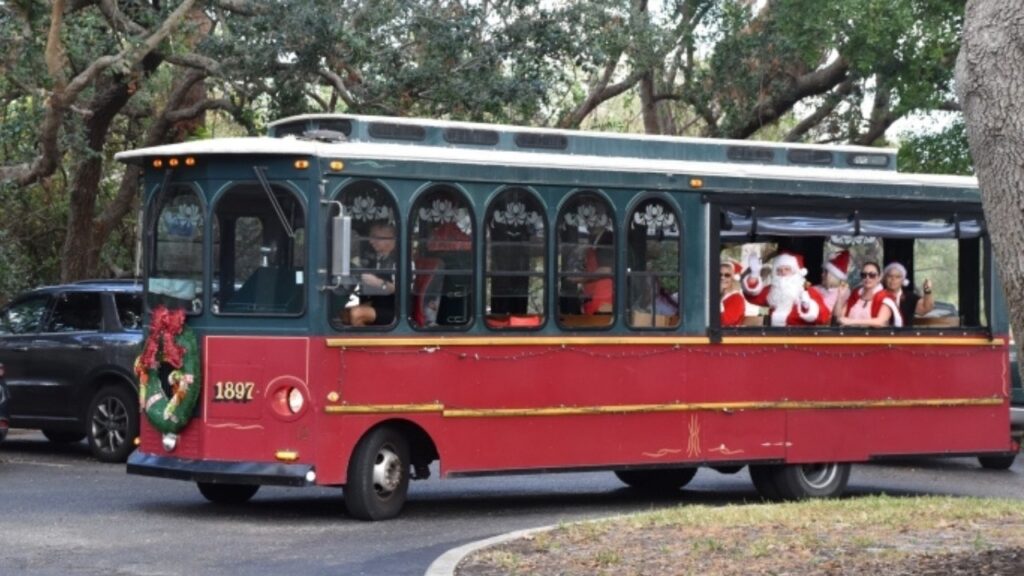 Holly Jolly Trolley Christmas Parade with the team, and My Care Finders team.