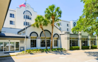 Grand Villa of Sarasota front entrance.