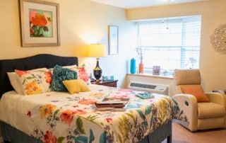 Heron House Sarasota assisted living model room