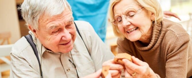 Senior parent with dementia in assisted living