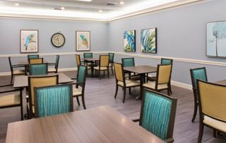 Liana of Sarasota Dining Hall.