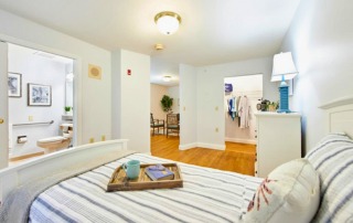 Maris Pointe Suite Bedroom, Bathroom, and Closet