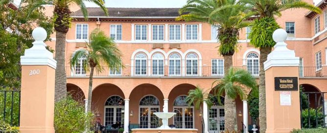 See outside The Pavillion of Downtown Venice Senior Living