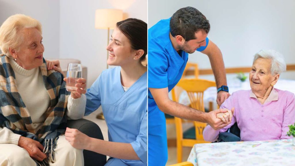 Assisted Living Caregiver and Senior vs. Home Care in Florida.