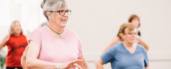 A group of elderly people.