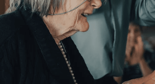An elderly person