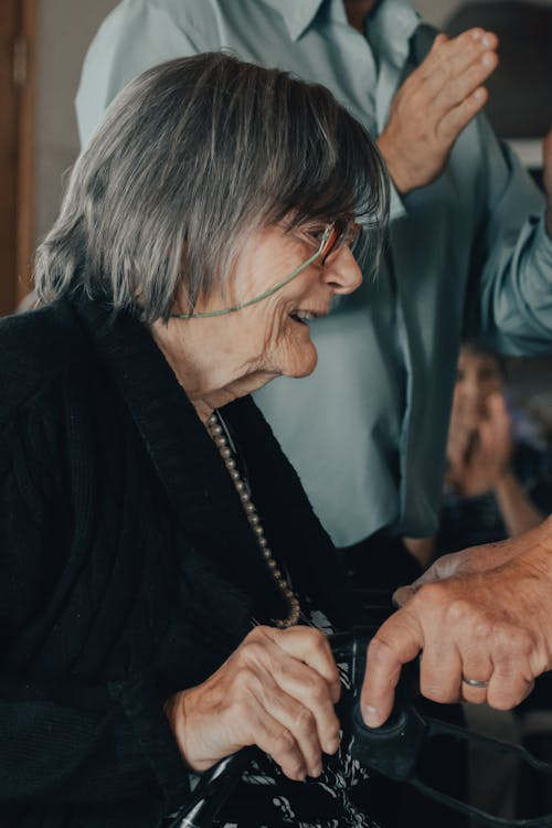 An elderly person