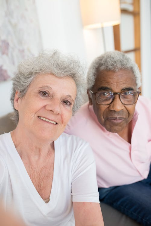 An elderly couple 
